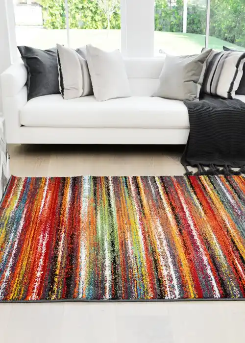 modern colorful rug